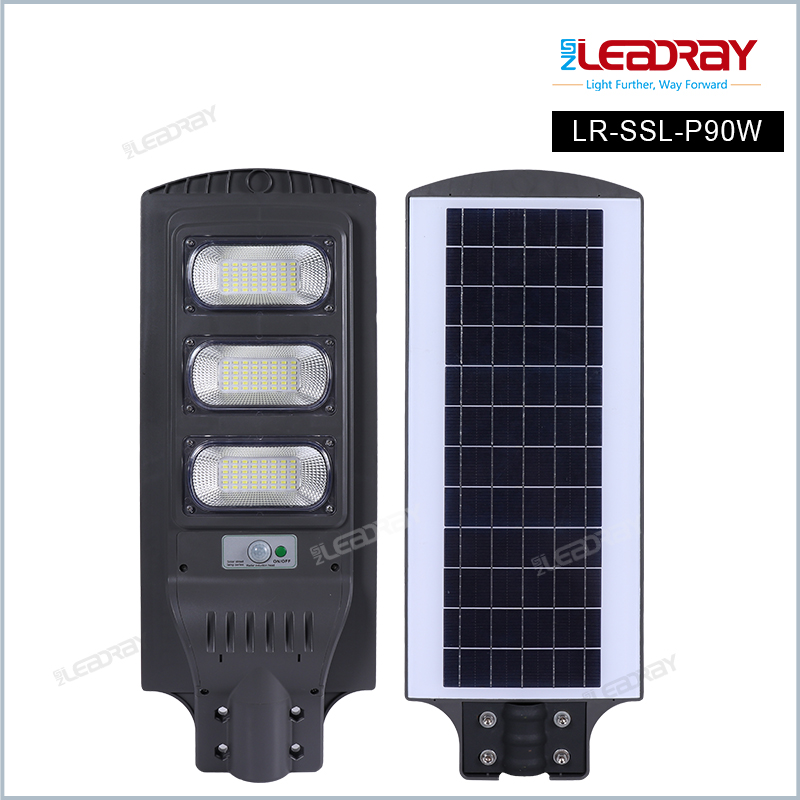 Outdoor LED waterproof IP65 Integrated Road ABS All In One Ip66 Solar Street Light For Roads 30w 60w 90w 120w