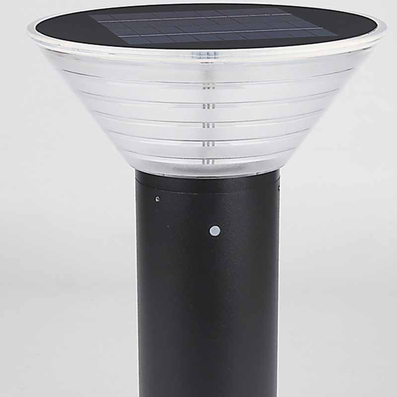 IP65 Waterproof Cast Aluminium Solar Bollard Garden Light 2 Years Warranty LED Source