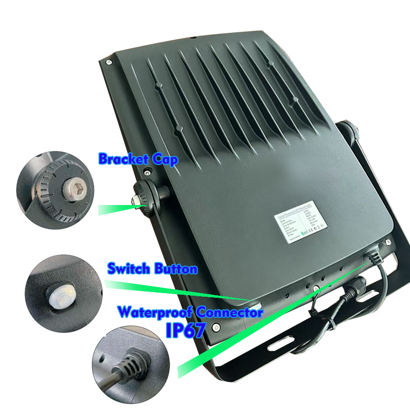 Safer environment high efficiency 50w rechargeable house 35w 50w solar led price flood lights with remote control