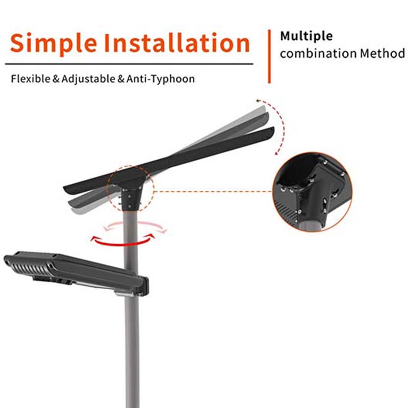 Outdoor Waterproof 40W 60W Integrated All in Two Led Solar Street Light