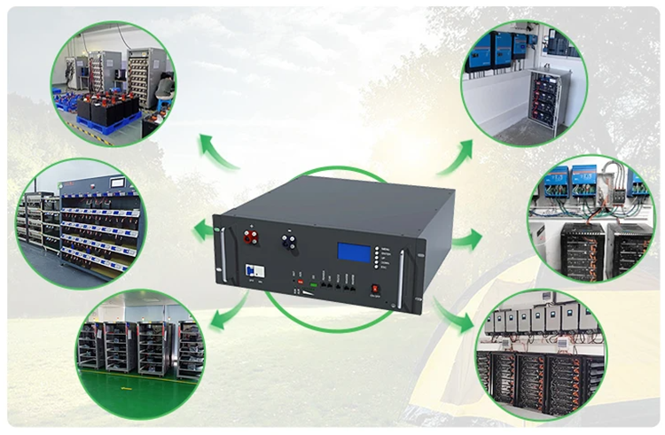 Household solar inverter lithium iron phosphate battery rack mounting battery