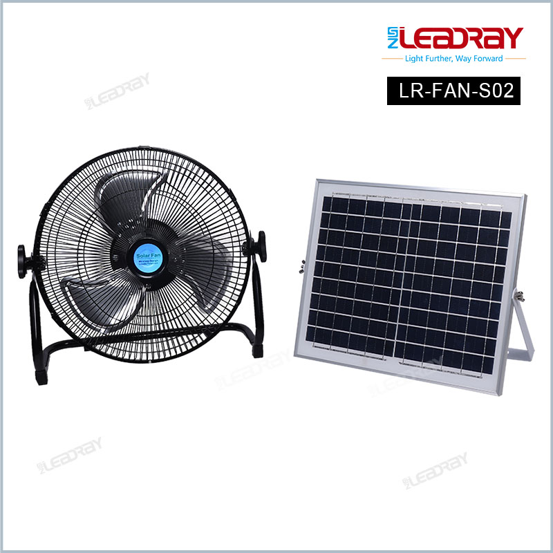 12V DC solar energy power battery portable rechargeable floor fan Stand Angle Adjustable Recharge Portable Solar Panel Table Fan