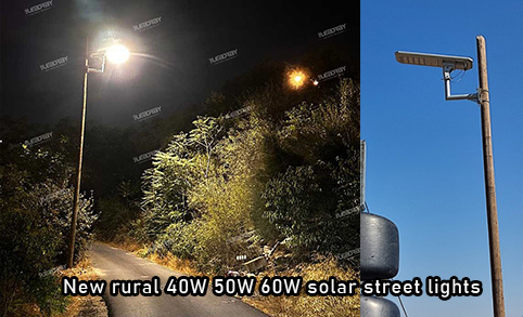 Farola solar instalada a una altura de 6 metros, luz de inducción del cuerpo humano para exteriores, hogar LRC-H40W