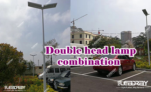 La fábrica de Leadray reemplaza todas las farolas tradicionales con una farola todo en uno de 30 W con panel solar en todo el parque industrial.