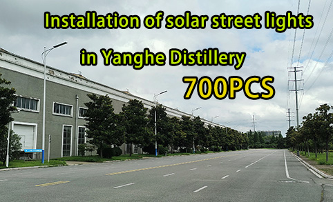 La luz solar integrada LRC80W para caminos de la destilería Yanghe encargó 700 juegos de farolas solares a LEADRAY