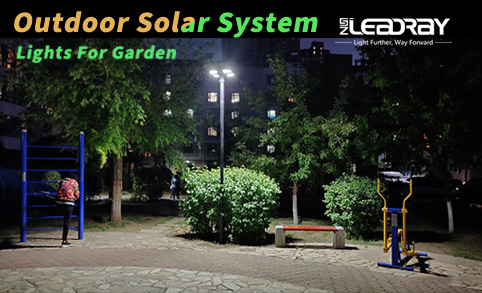 Farola solar UFO con panel solar europeo, luces para jardín, parques, comunidades, 32 W, todo en uno, LED, aluminio, batería de litio Lifepo4