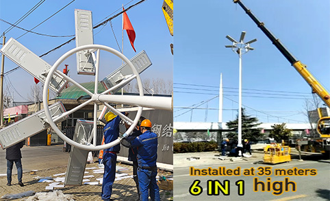 Farola solar integrada de 100W Entrar al grupo de clientes