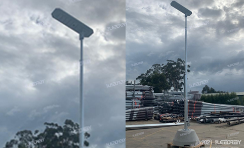 Farola solar inteligente para exteriores de 80 W con LED integrado todo en uno de 30 W, 60 W, 80 W, 100 W y 120 W, con autolimpieza.
