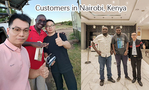 En Nairobi, Kenia, visité personalmente al cliente y tuve saludos e intercambios amistosos, 2024.6.26 y 2024.7.2.