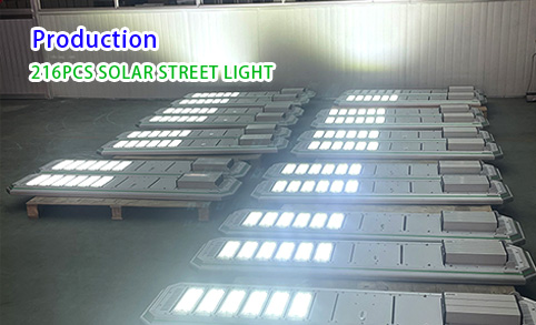 Farola LED solar de aluminio para exteriores, 120 W, IP65, resistente al agua
