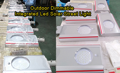 Venta directa de fábrica, buena calidad, IP65, impermeable, aluminio, integrado, luz de calle para exteriores, luz de carretera