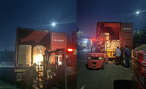 80 farolas solares todo en uno de 100 W entregadas a nuestro cliente de Darussalam