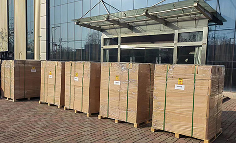 528 farolas solares de 100 W entregadas a nuestro cliente del sudeste asiático