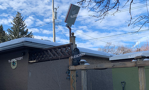 Aplicación de alumbrado público solar
