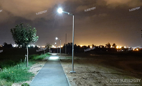 Aplicación de alumbrado público solar