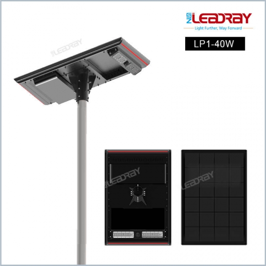 Luz solar para estacionamiento de 40 W, venta directa con energía solar, capacidad de batería de 36 V, luces solares para jardín.