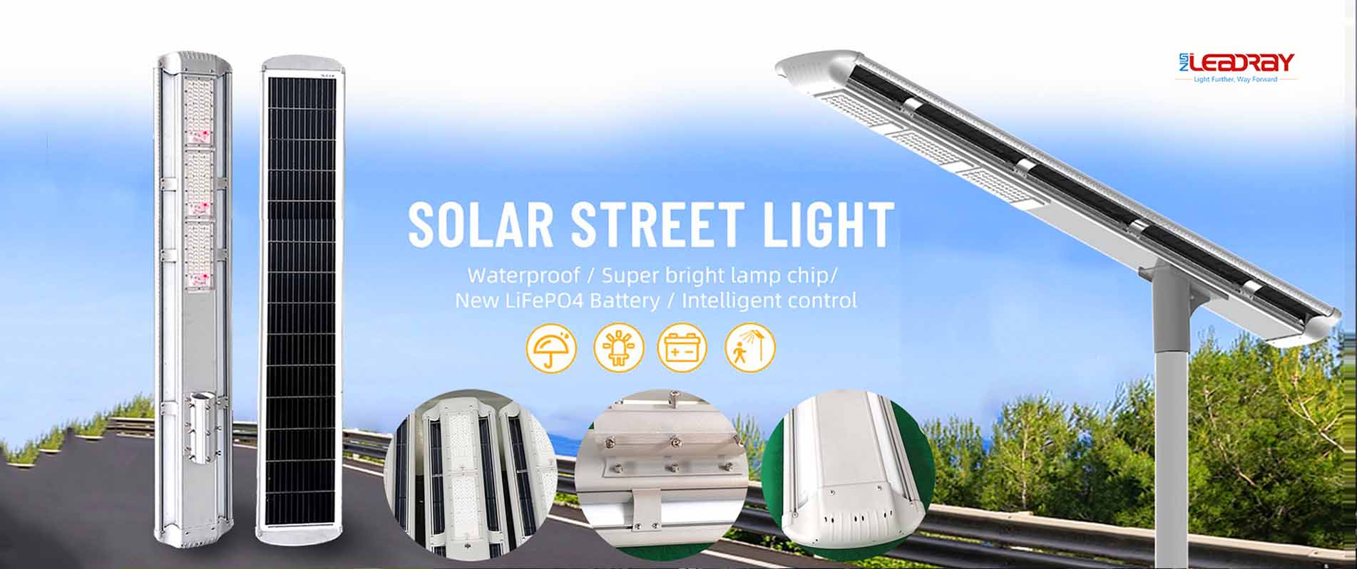Farola solar LED todo en uno de 80 vatios con iluminación de pared IP65 resistente al agua y súper brillante