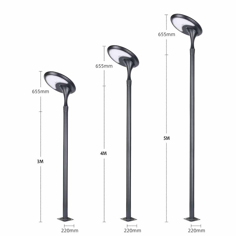 38W High Quality Integrated Die-Cast Solar Street Light White/Warm White LED Pole Mounted for Garden & Road IP65 Rated