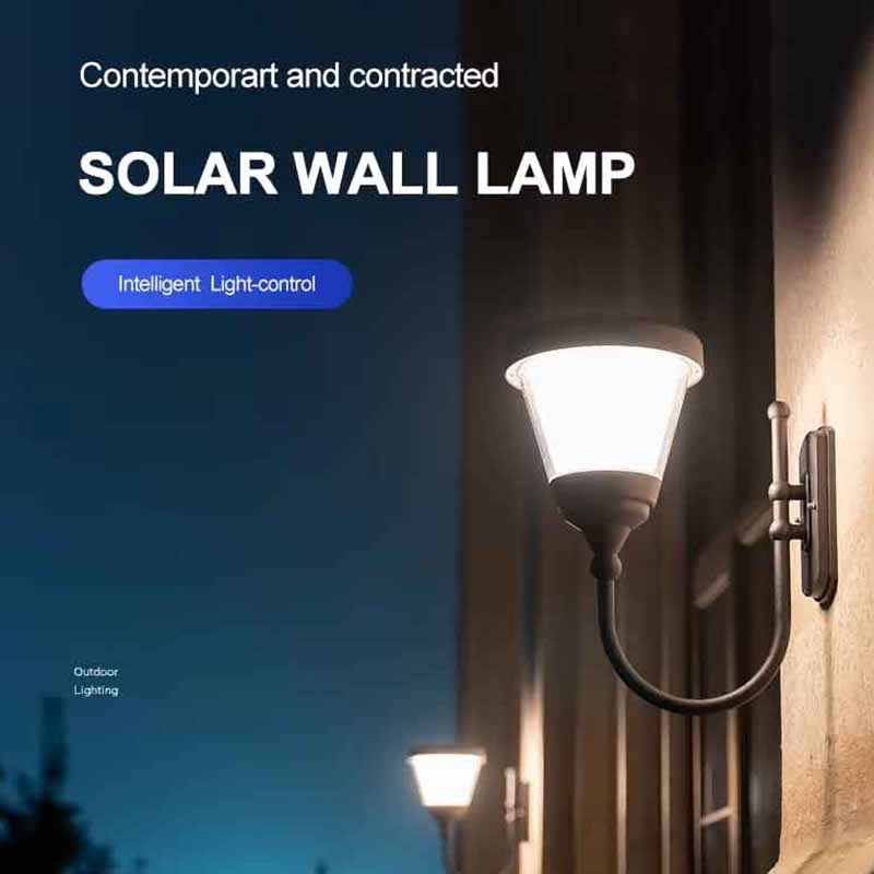 4.5W Garden LED Light Wall Integrated Solar Street Light Pole Light Outdoor