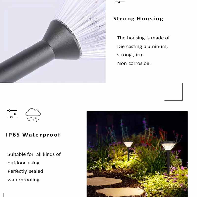 Outdoor Fence Lighting Lamp Led Solar Post Pillars Outdoor Decorative Pillar Column Garden Lights Solar Powered Light For Garden