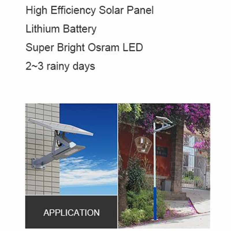 36W waterproof outdoor lithium battery CE led solar bat street pathway highway light solar energy lighting system IP65
