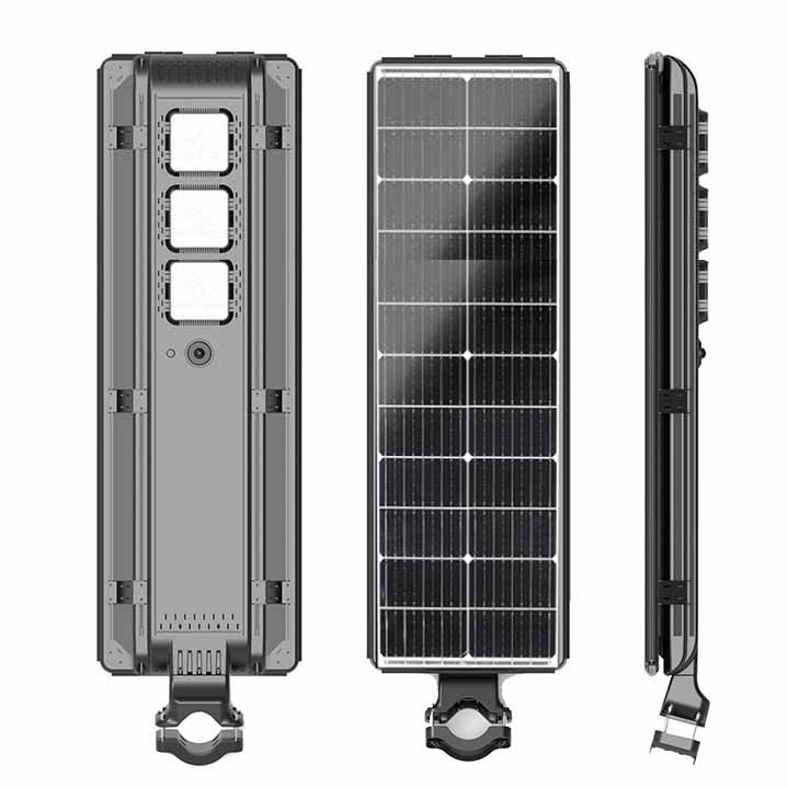 Farola LED solar impermeable de 80 W con control remoto