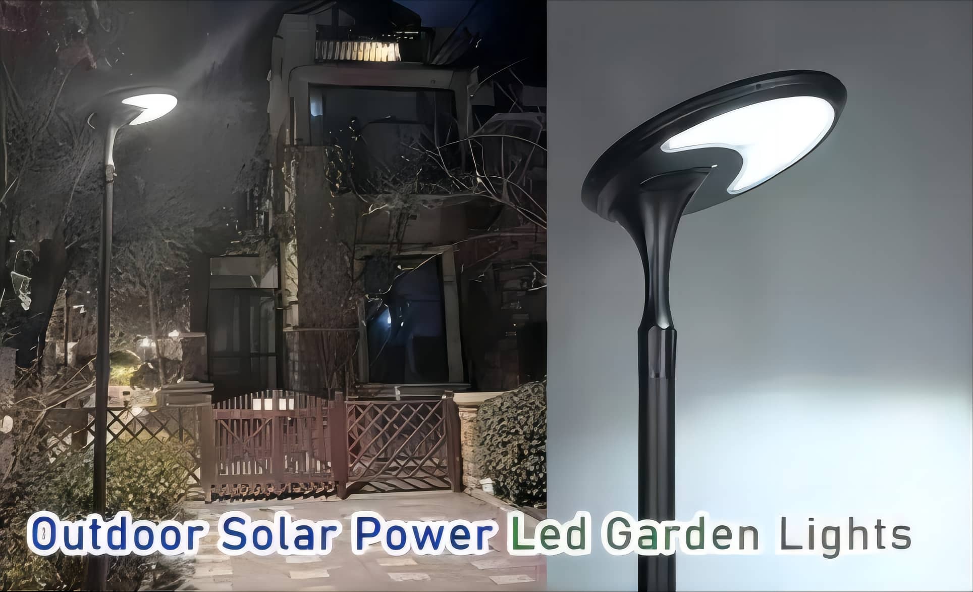 Luces decorativas LED para patio y jardín al aire libre por la noche