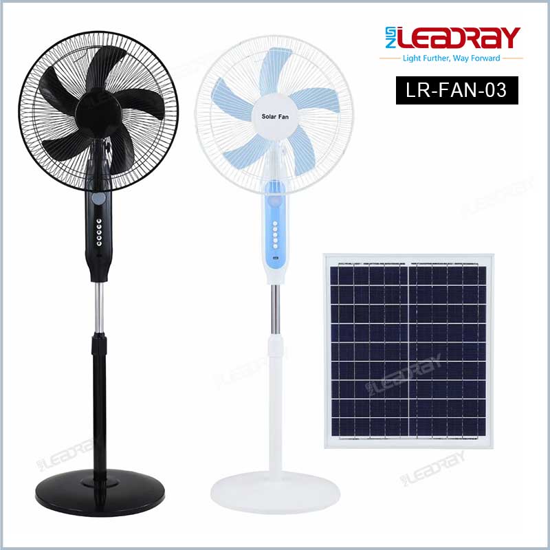 Stand Solar Fans With Remote Rechargeable