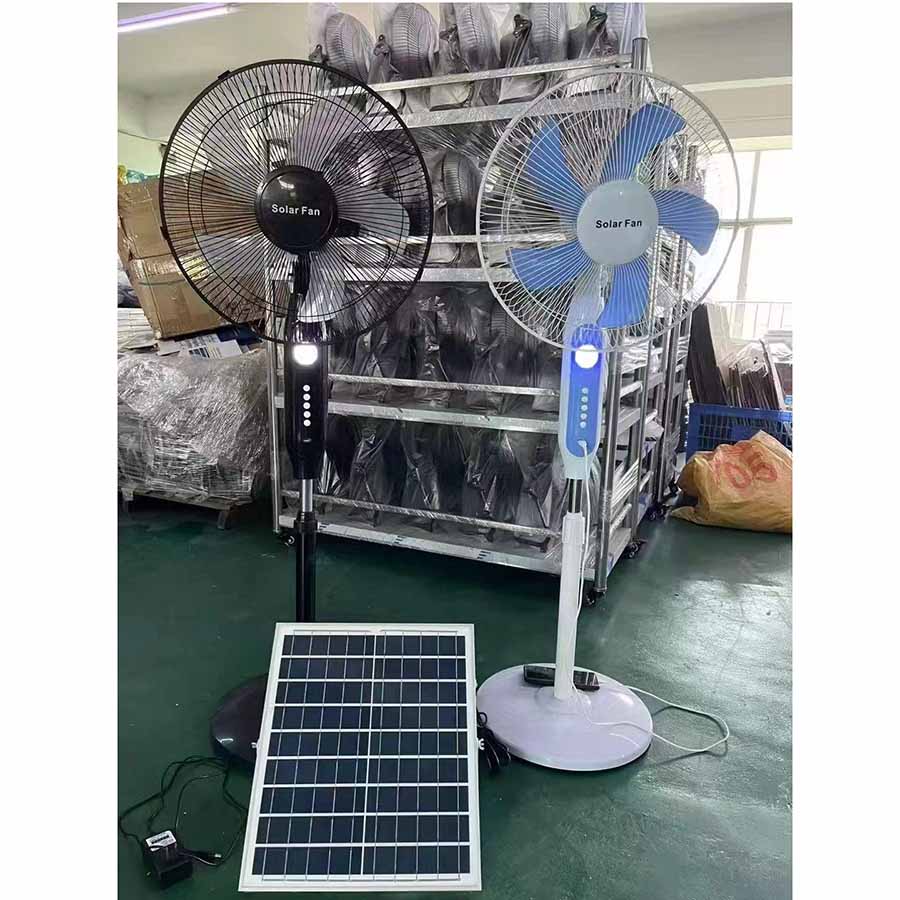 Stand Solar Fans With Remote Rechargeable