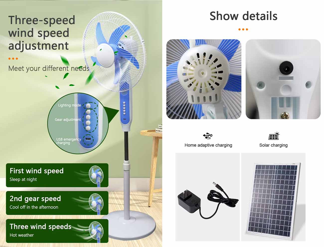 Solar Panel for Home Use Solar Fan