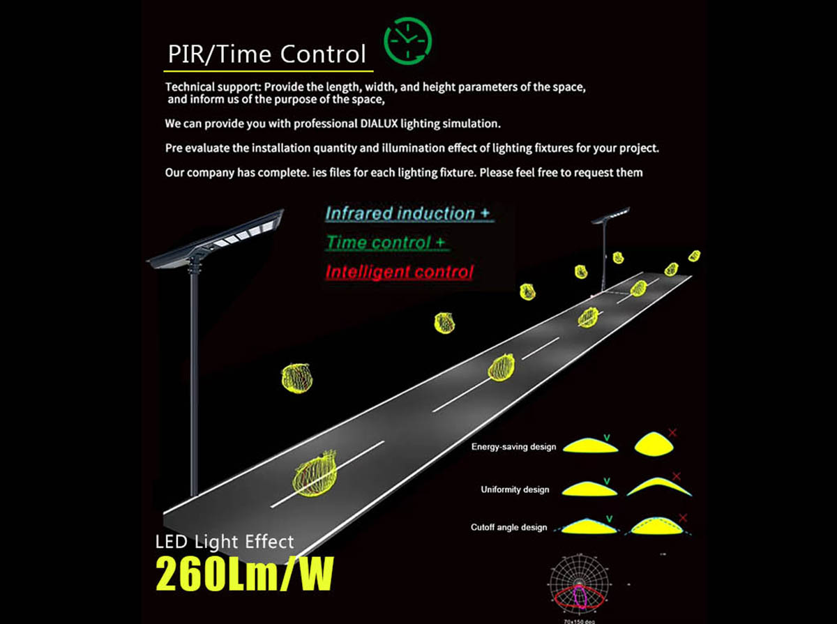 60W solar street lamp