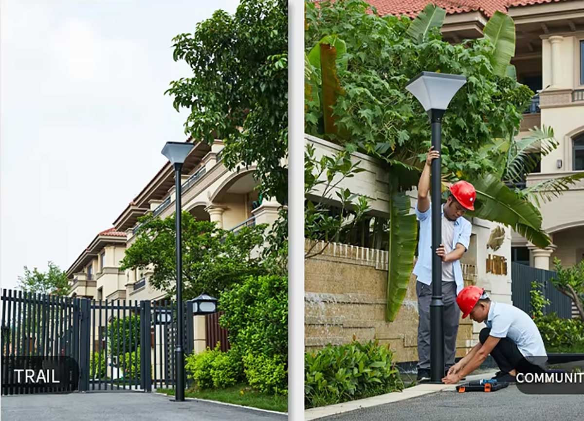 2.3m high lumen solar courtyard light in Bulgaria 2.3m high lumen solar courtyard light in Bulgaria