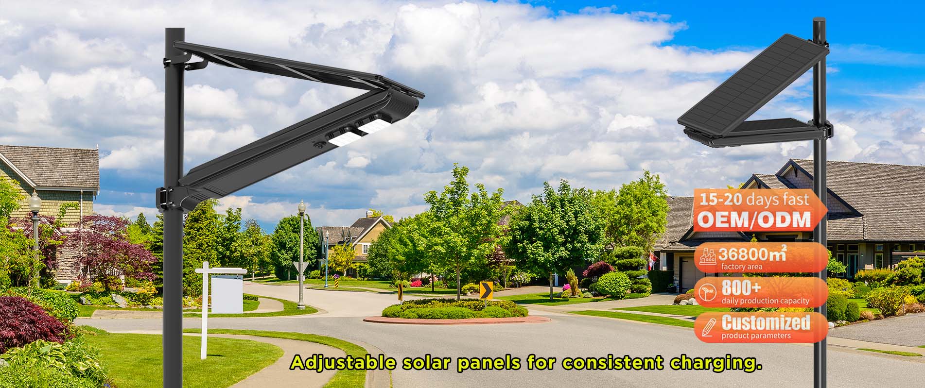 Farola solar LED integrada todo en dos, impermeable, para exteriores, 40 W, 60 W