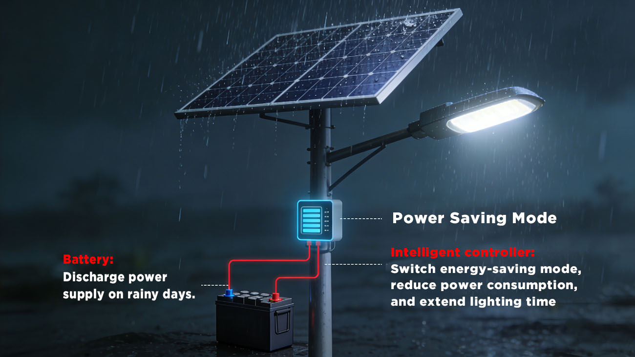All-in-one solar street lights