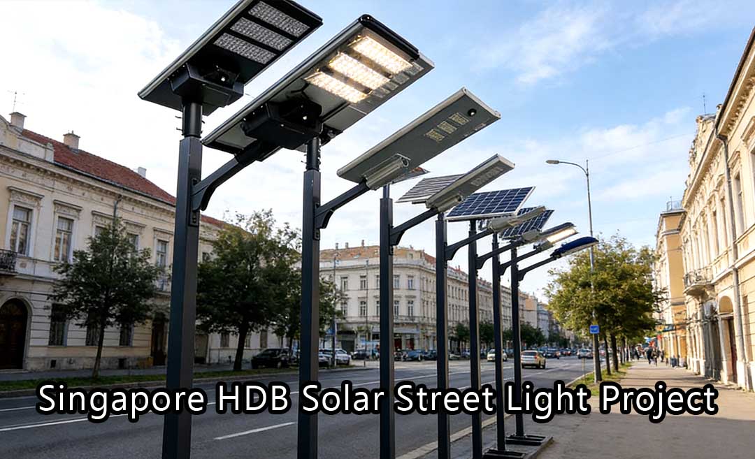 ¡Las farolas solares LEADRAY ahora iluminan las calles de Singapur!
