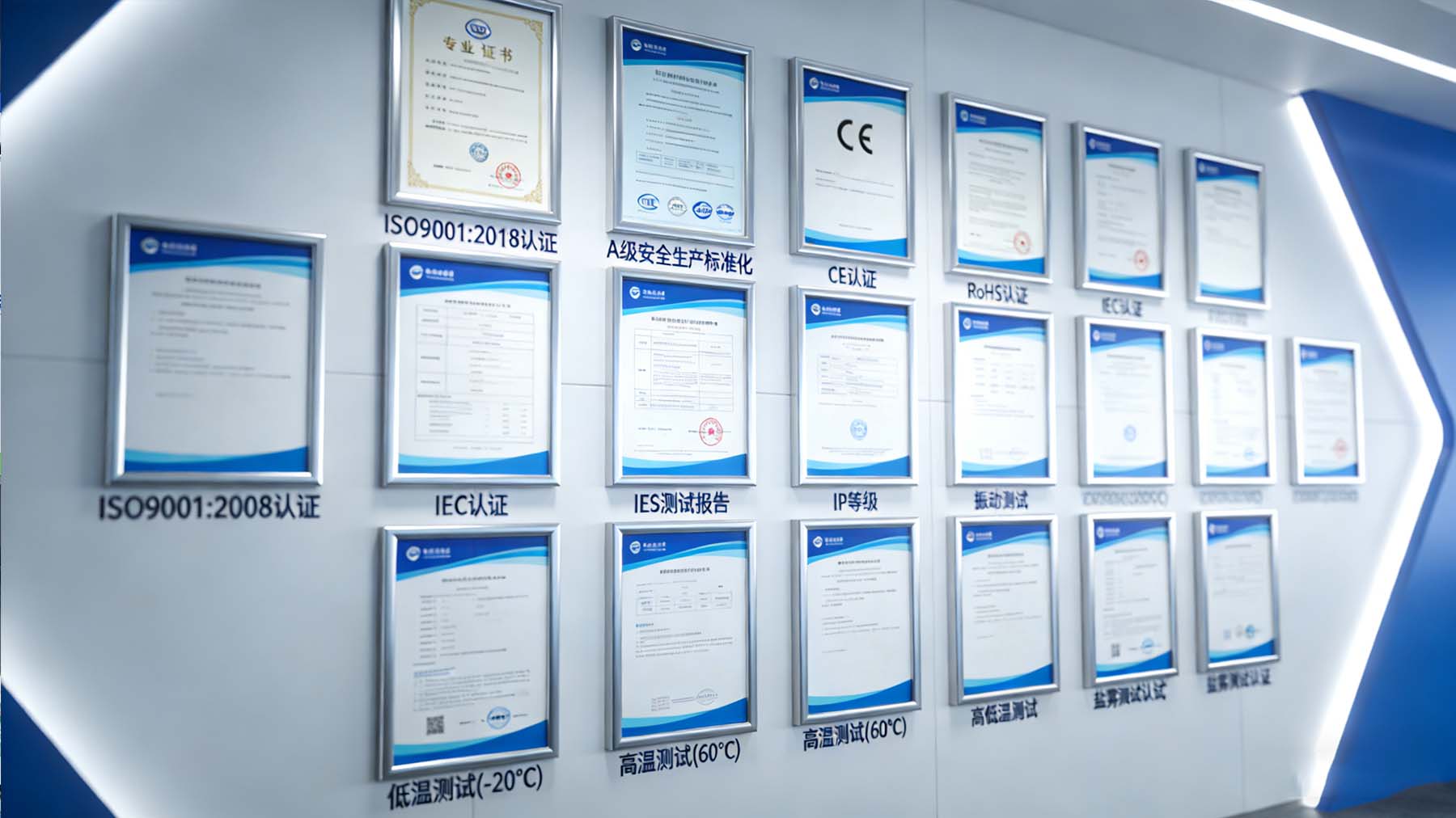 CE, RoHS, and IEC certifications
