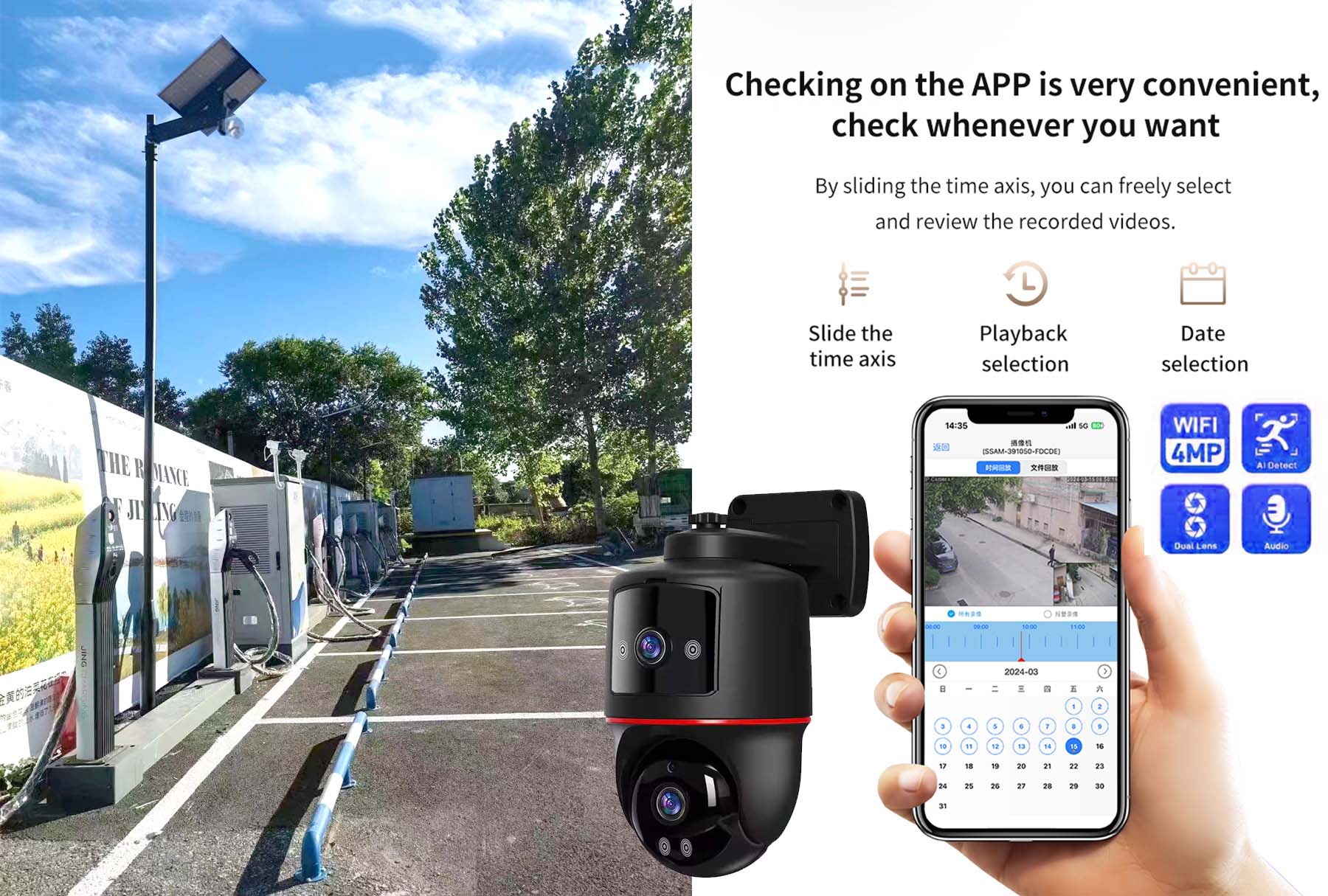 Solar street light monitoring