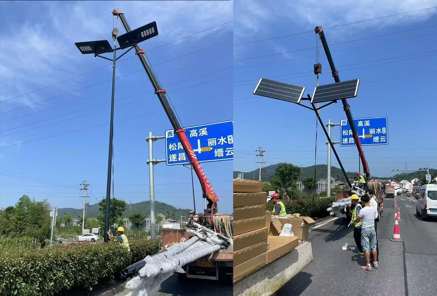 LEADRAY brand solar street lights are fortunate to be able to promote the Zhejiang street light project. 