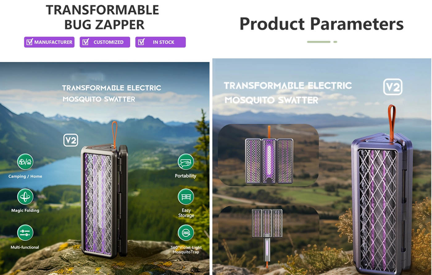 Electric mosquito swatter