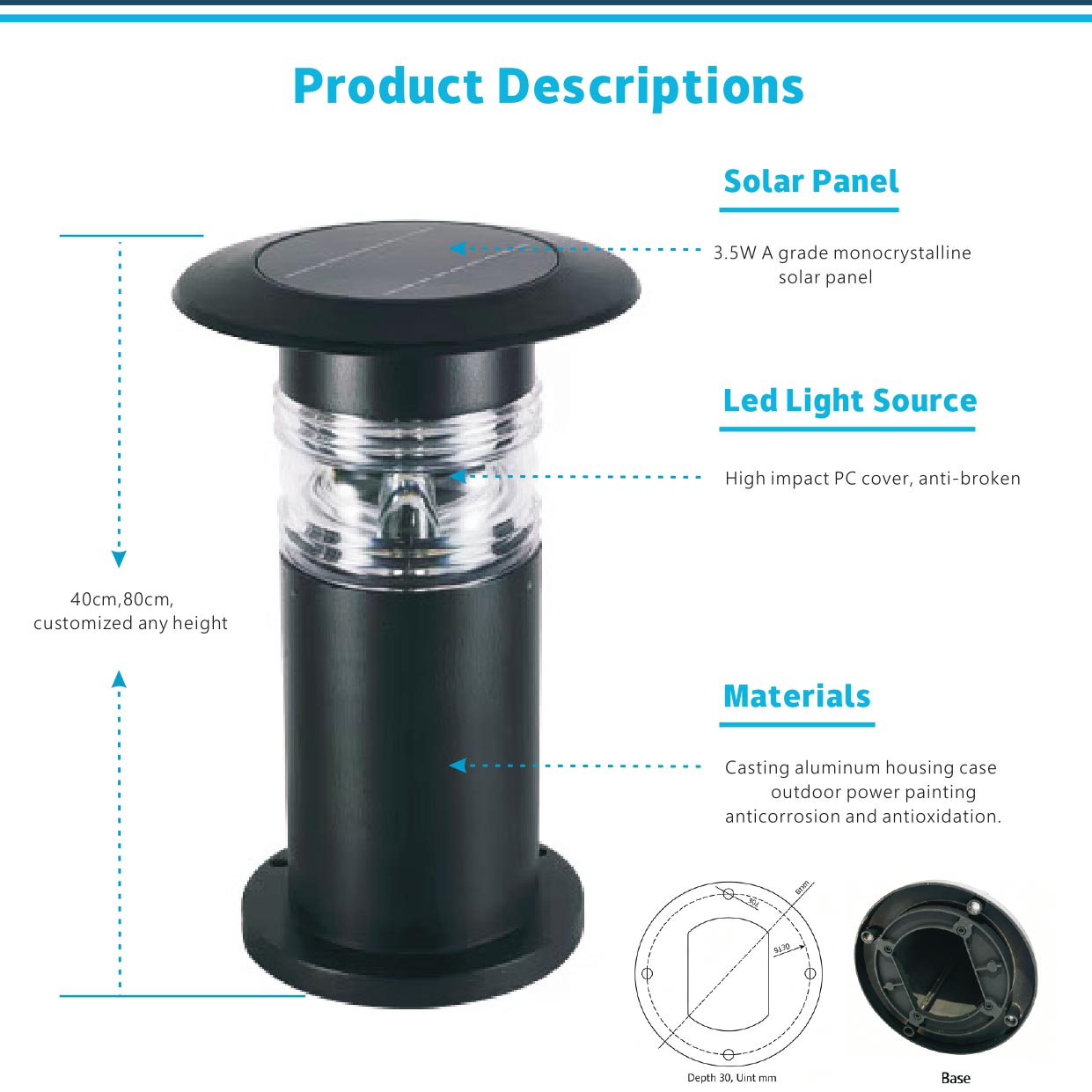 solar lawn light