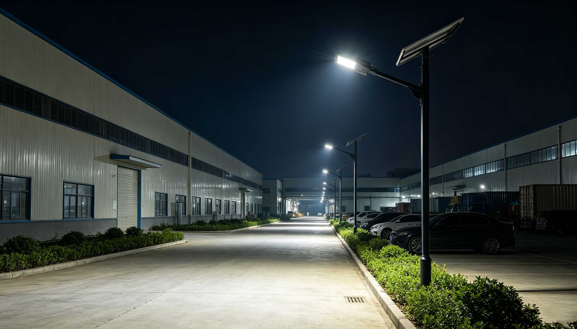 Split solar street lights