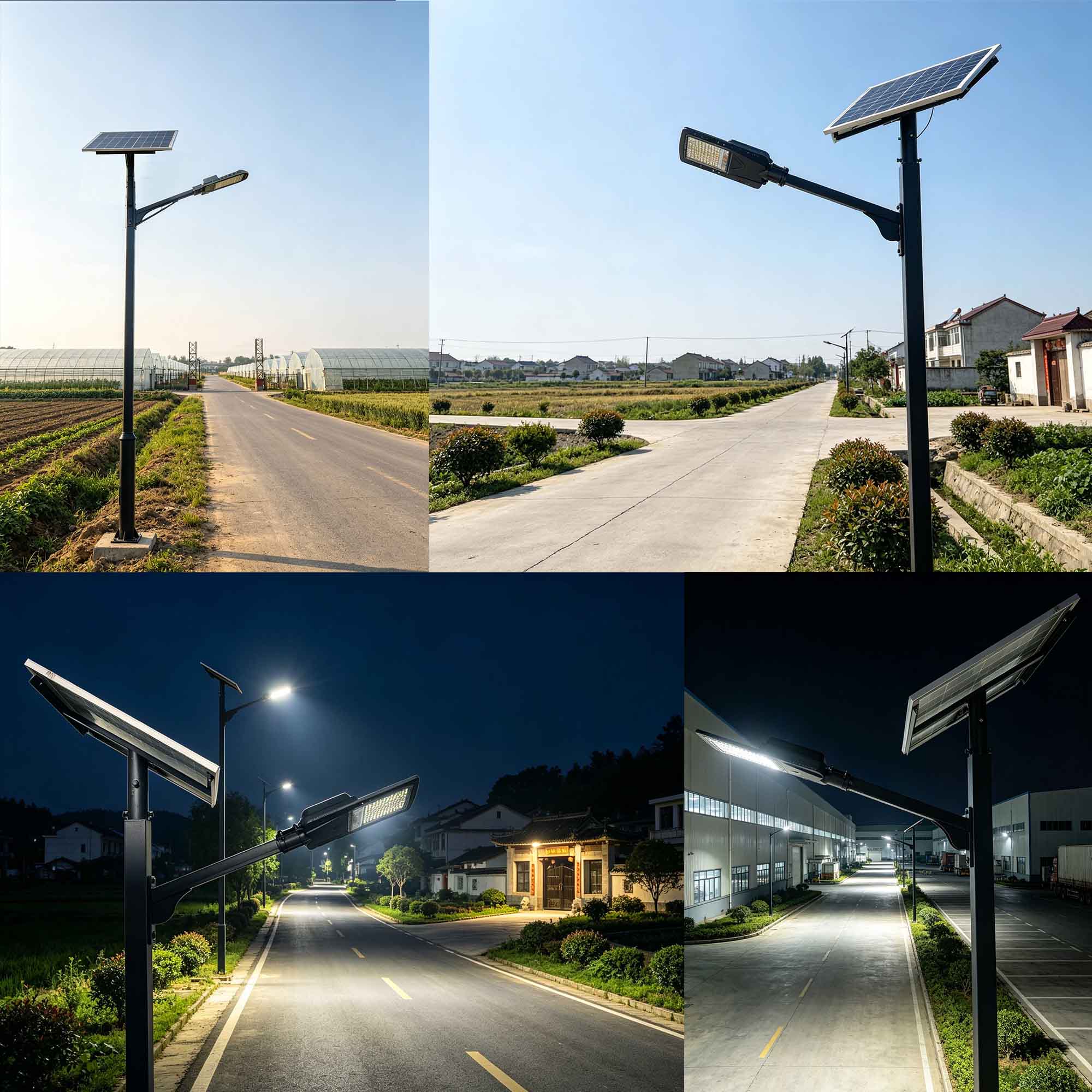 Split solar street lights Split solar street lights