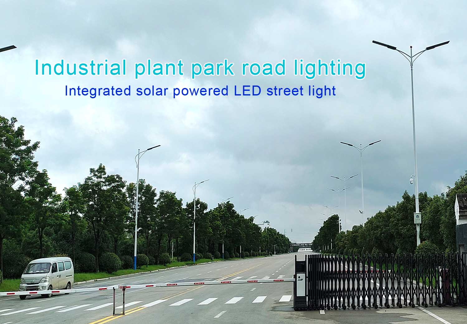 Proyecto de alumbrado público solar integrado en un parque industrial: caso práctico de iluminación vial.
