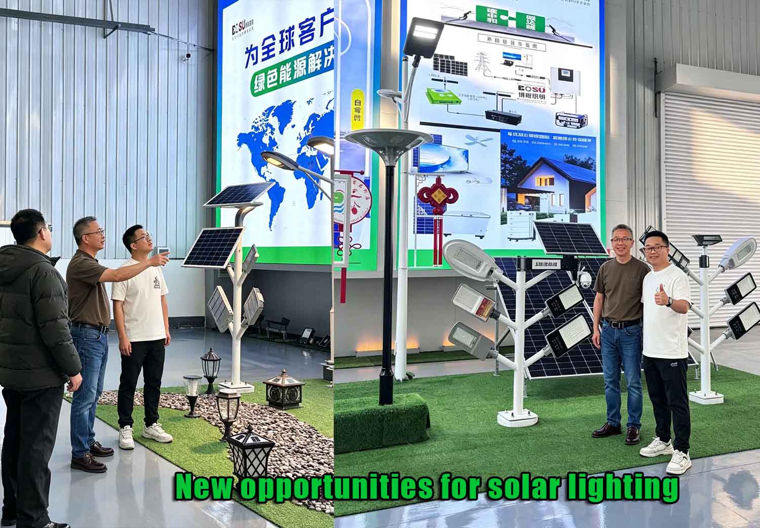 Nuevas oportunidades para la iluminación solar: nos complació recibir a nuestro valioso cliente en una visita a nuestra fábrica.