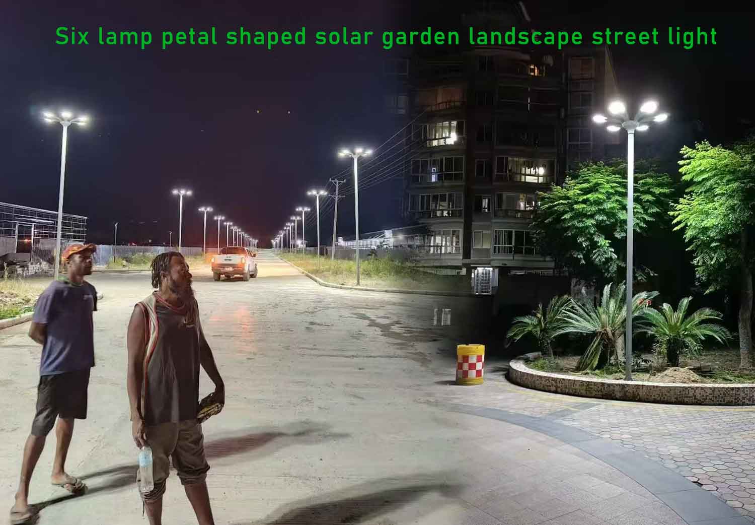 La robustez del diseño de las luces de paisaje cumple con la iluminación vial suficiente de las carreteras principales.